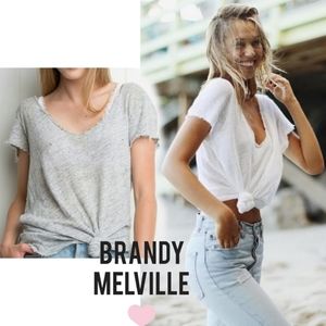 Brandy Melville Katerina oversized scoop neck top